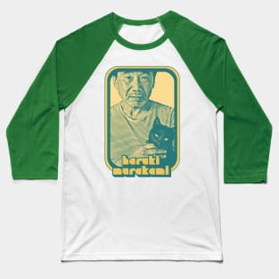 Haruki Murakami 村上 春樹 Retro Fan Art Design Baseball T-Shirt